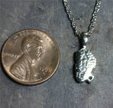 Small 14K White Gold Lake Tahoe Pendant with Australian Opal & Emerald